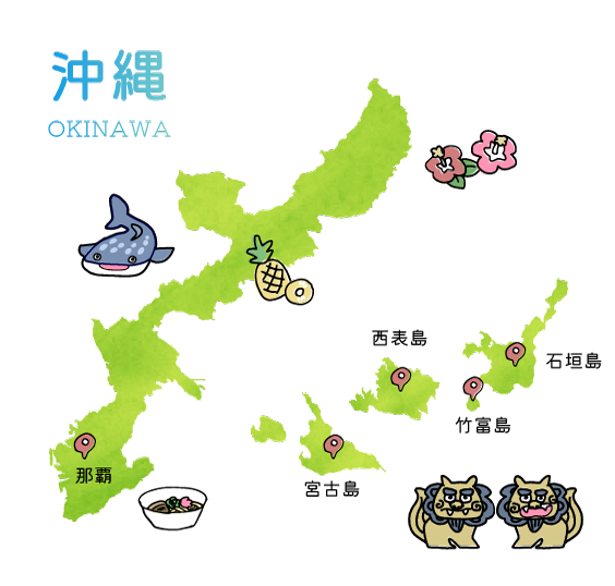 沖縄の地図